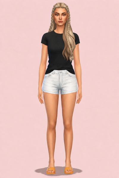 [EnriqueS4] Erika Hairstyle custom content (CC) for Sims 4 by enriques4