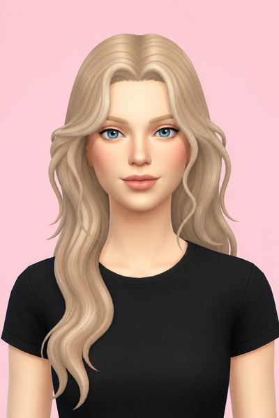 Anto Wednesday Hair custom content (CC) for Sims 4 by tommeraas