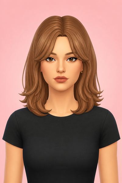 [EnriqueS4] Alyssa Hairstyle custom content (CC) for Sims 4 by enriques4