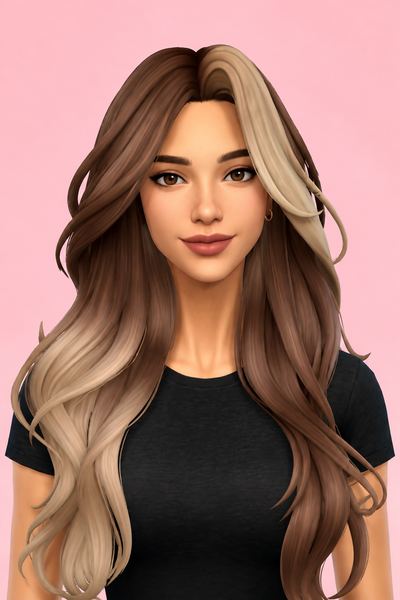 Poppy Hairstyle custom content (CC) for Sims 4 by leahlillith