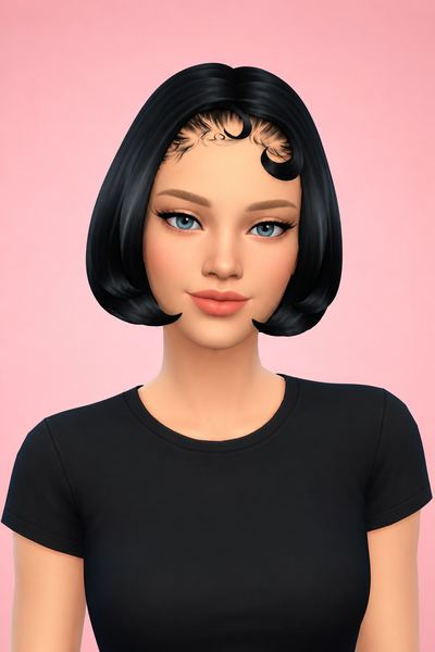 KARLA HAIRSTYLE custom content (CC) for Sims 4 by BadddieSims