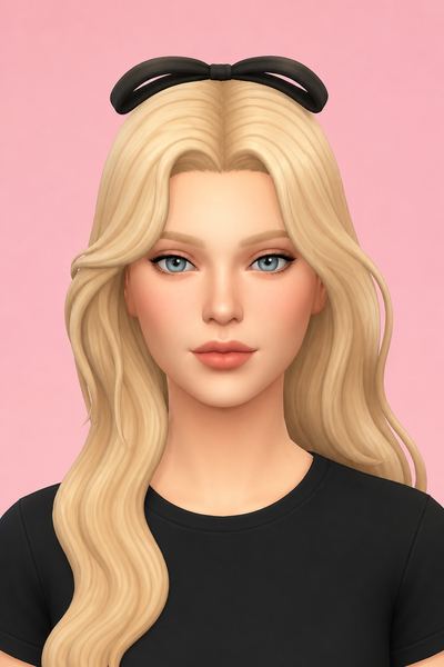 Ludmila Bow custom content (CC) for Sims 4 by enriques4