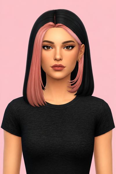 Aiysha Hair custom content (CC) for Sims 4 by thatonegreenleaf