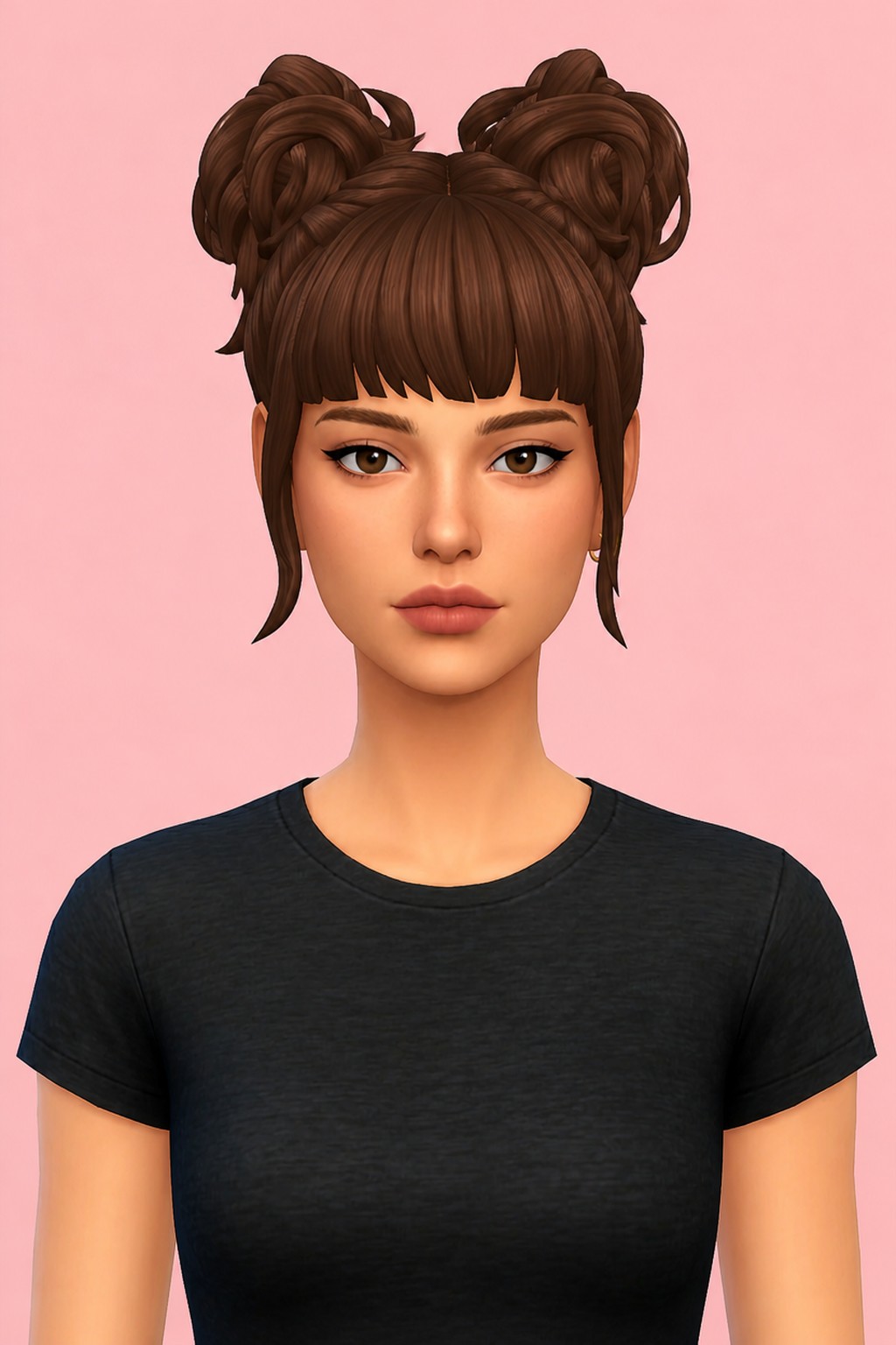 Haruka Hair custom content (CC) for Sims 4 by cloudcatsims