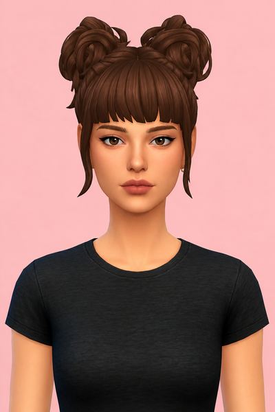 Haruka Hair custom content (CC) for Sims 4 by cloudcatsims