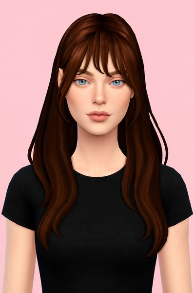 Tammy Hair custom content (CC) for Sims 4 by sunivaa