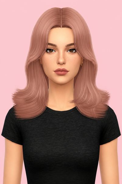 MATILDA HAIR custom content (CC) for Sims 4 by simpliciaty