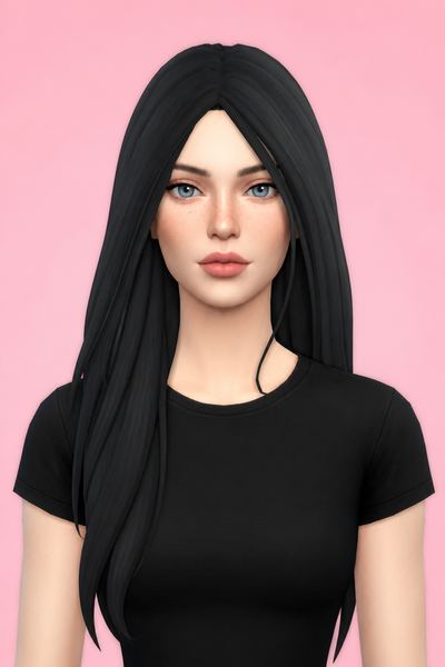 kristen hair custom content (CC) for Sims 4 by kaycreame