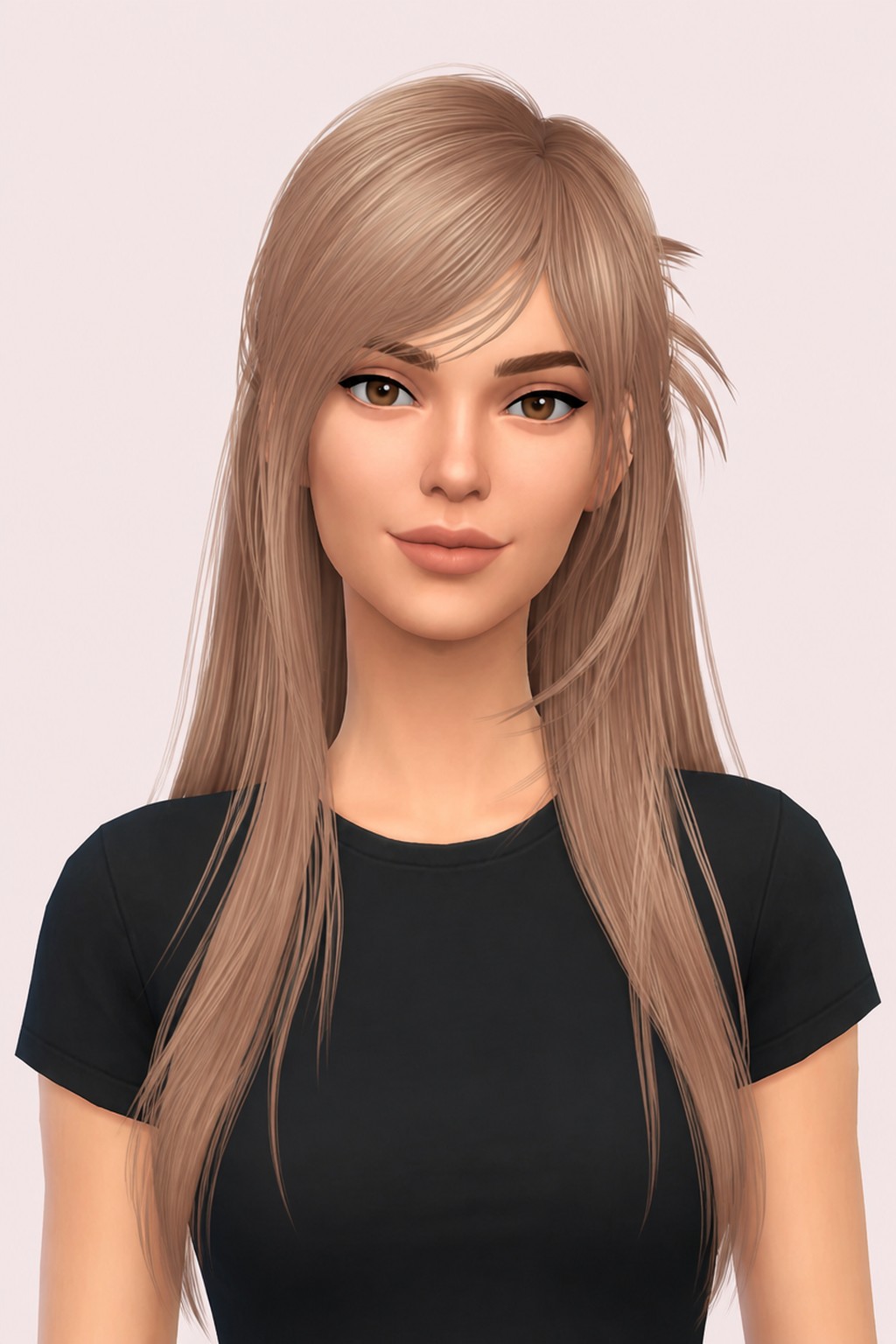 HAIR N42 custom content (CC) for Sims 4 by JINOSIMS