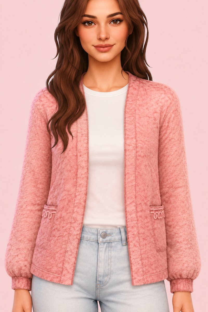 Azalea Cardigan Sweater custom content (CC) for Sims 4 by trillyke