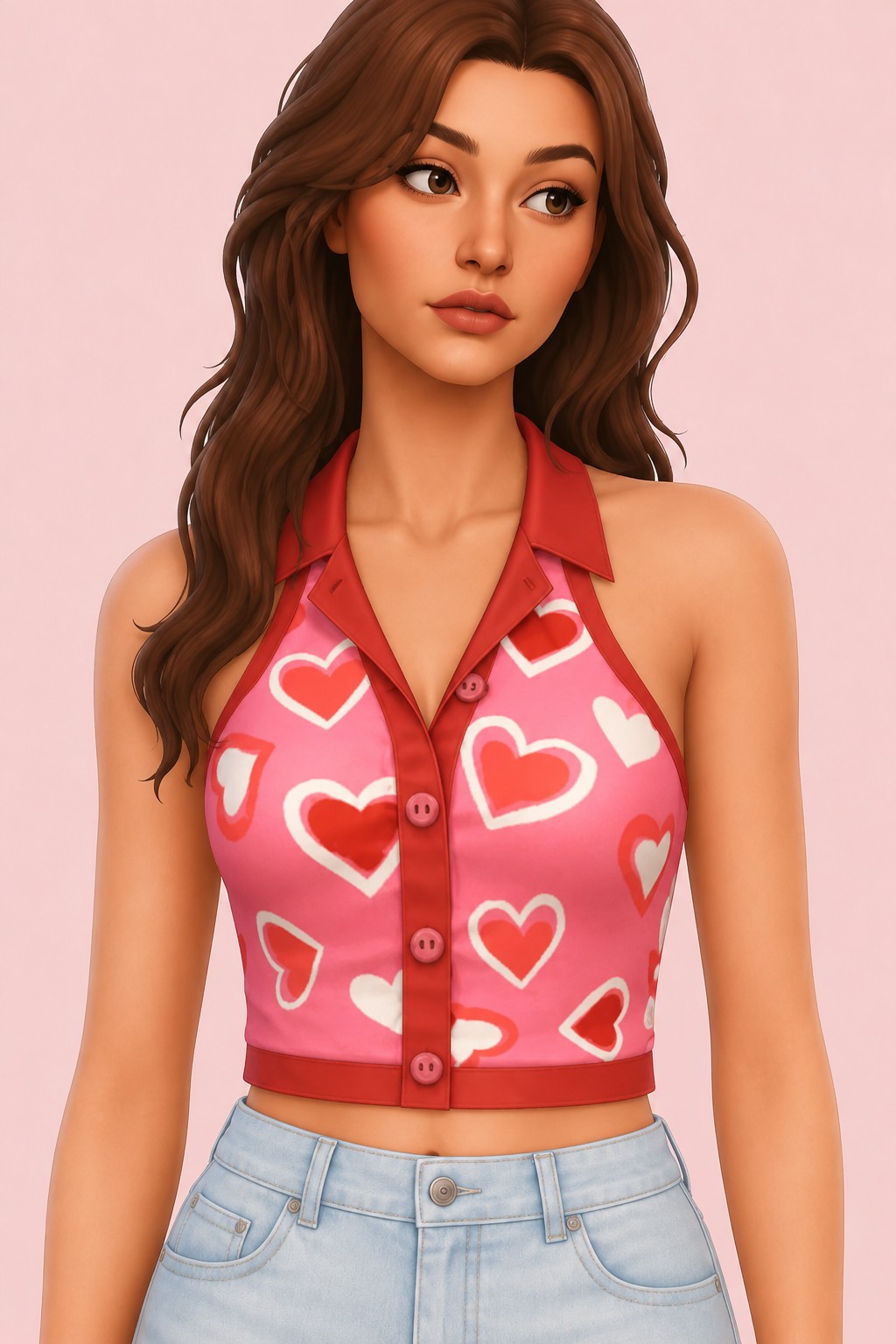 HSY Heart Patterns Download custom content (CC) for Sims 4 by trillyke