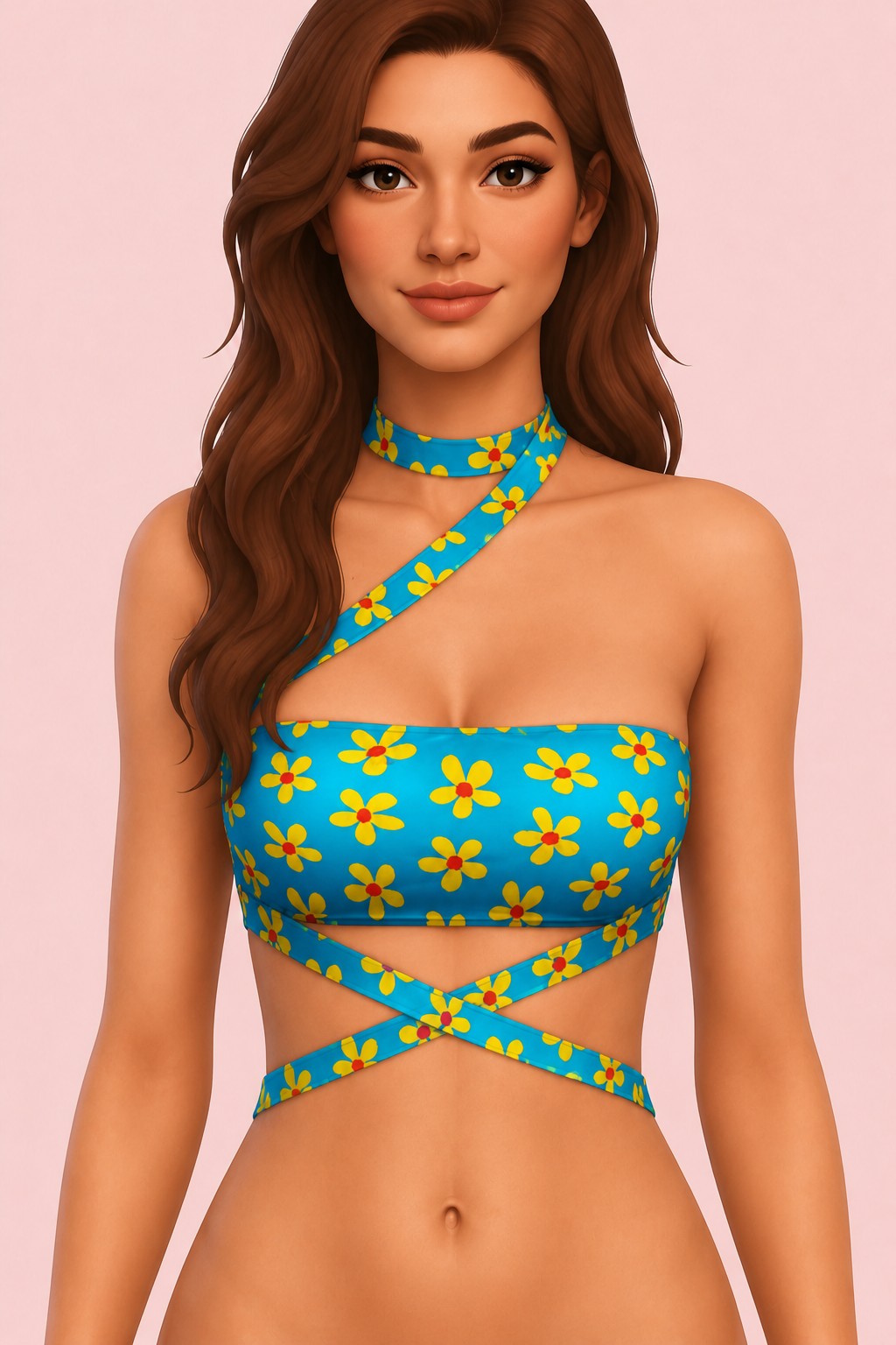 Attention Bikini custom content (CC) for Sims 4 by trillyke