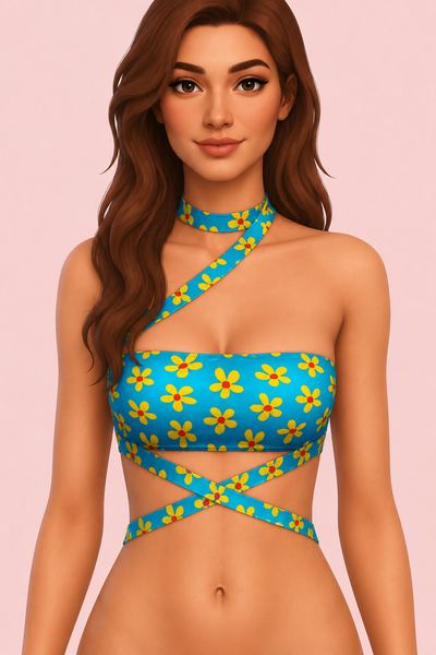 Attention Bikini custom content (CC) for Sims 4 by trillyke
