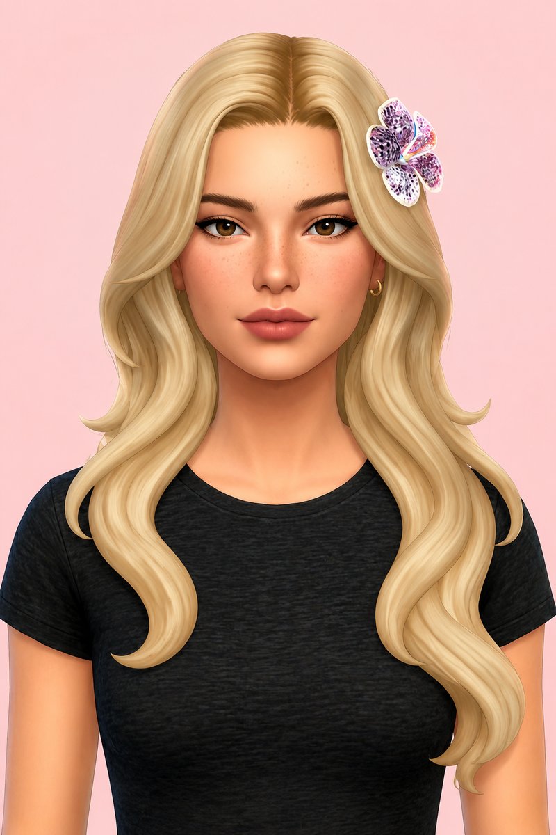Zara Hair custom content (CC) for Sims 4 by aharris00britney