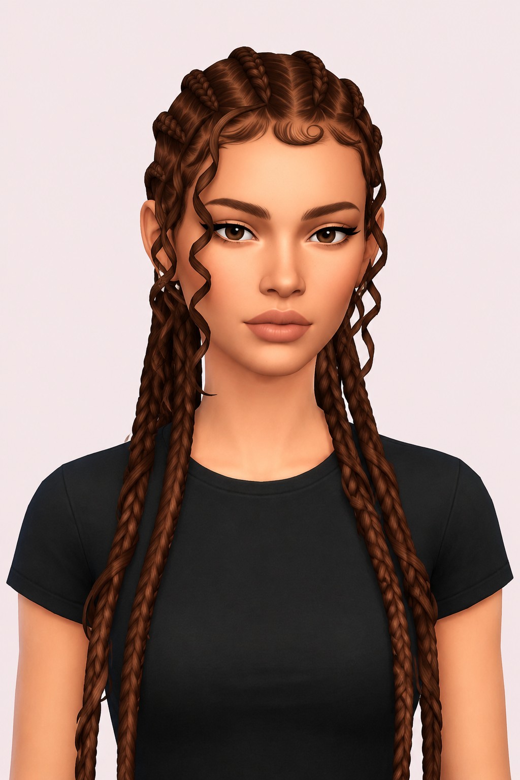 Manon Hair custom content (CC) for Sims 4 by aharris00britney