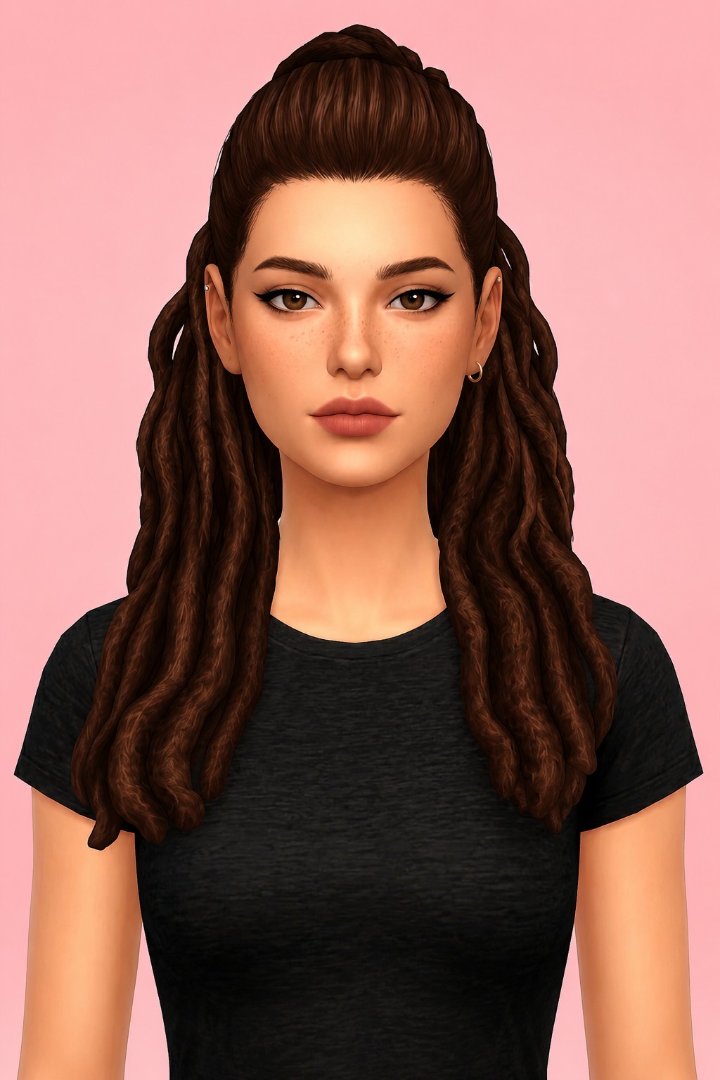 Aaliyah Hair custom content (CC) for Sims 4 by aharris00britney