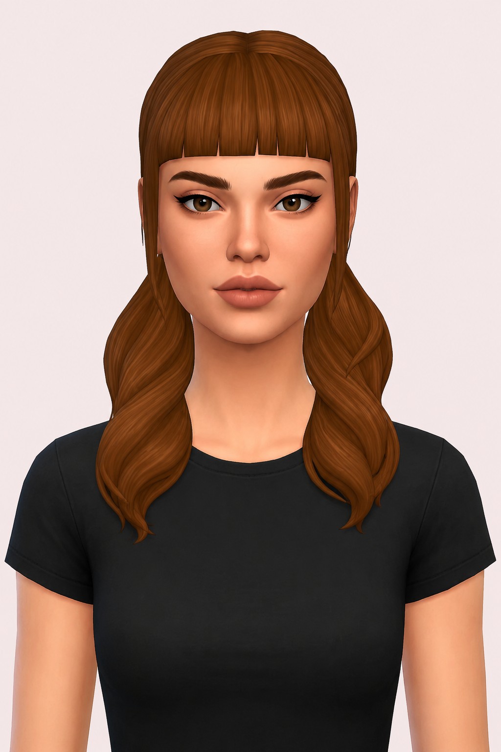 Abella Hair custom content (CC) for Sims 4 by aharris00britney