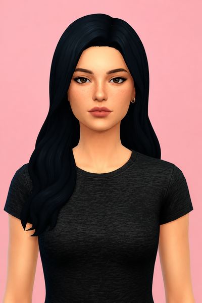 Alexa Hair custom content (CC) for Sims 4 by aharris00britney