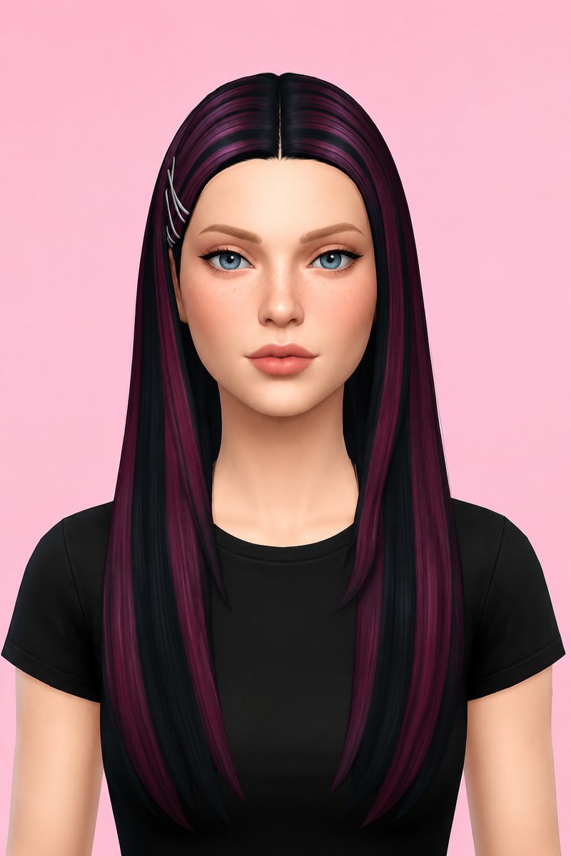 Allison Hair custom content (CC) for Sims 4 by aharris00britney