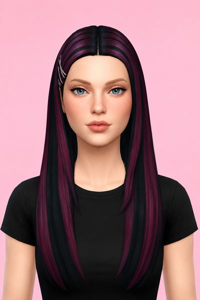 Allison Hair custom content (CC) for Sims 4 by aharris00britney