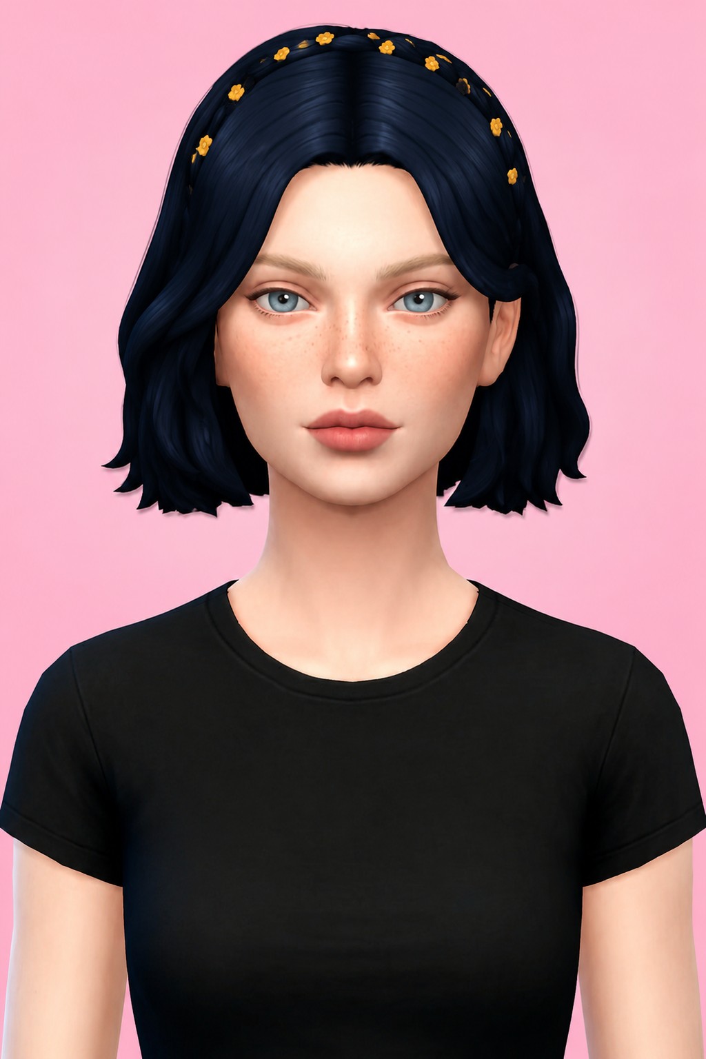 Amélie Hair custom content (CC) for Sims 4 by aharris00britney