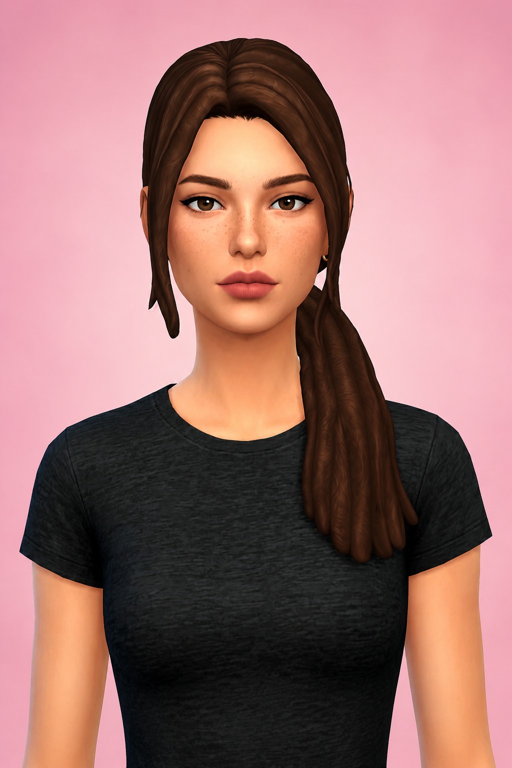 Anaya Hair custom content (CC) for Sims 4 by aharris00britney