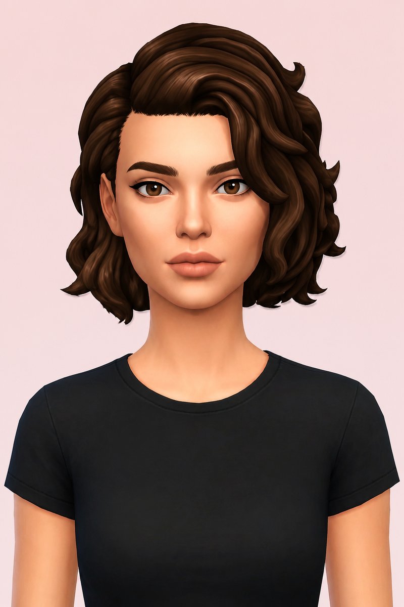 Andrea Hair custom content (CC) for Sims 4 by aharris00britney