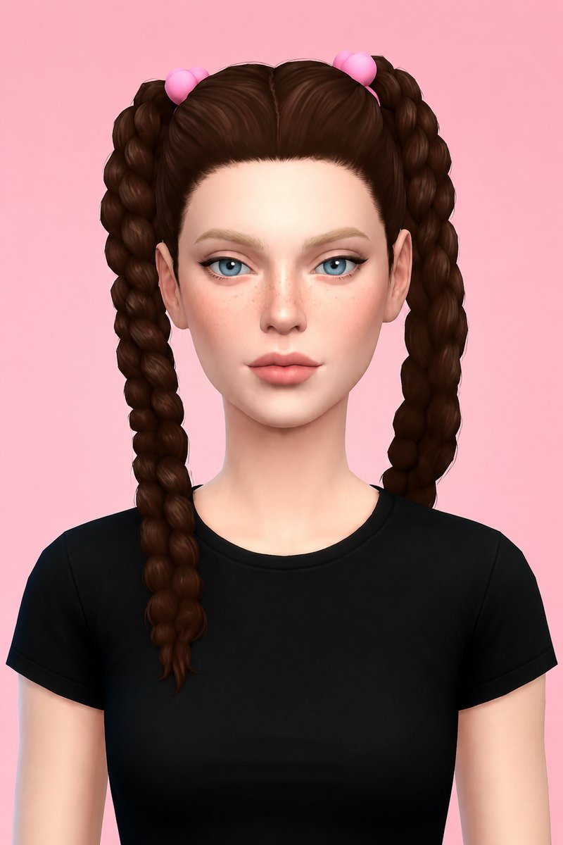 Angel Hair custom content (CC) for Sims 4 by aharris00britney