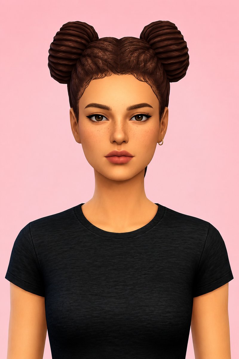 Arabella Hair custom content (CC) for Sims 4 by aharris00britney