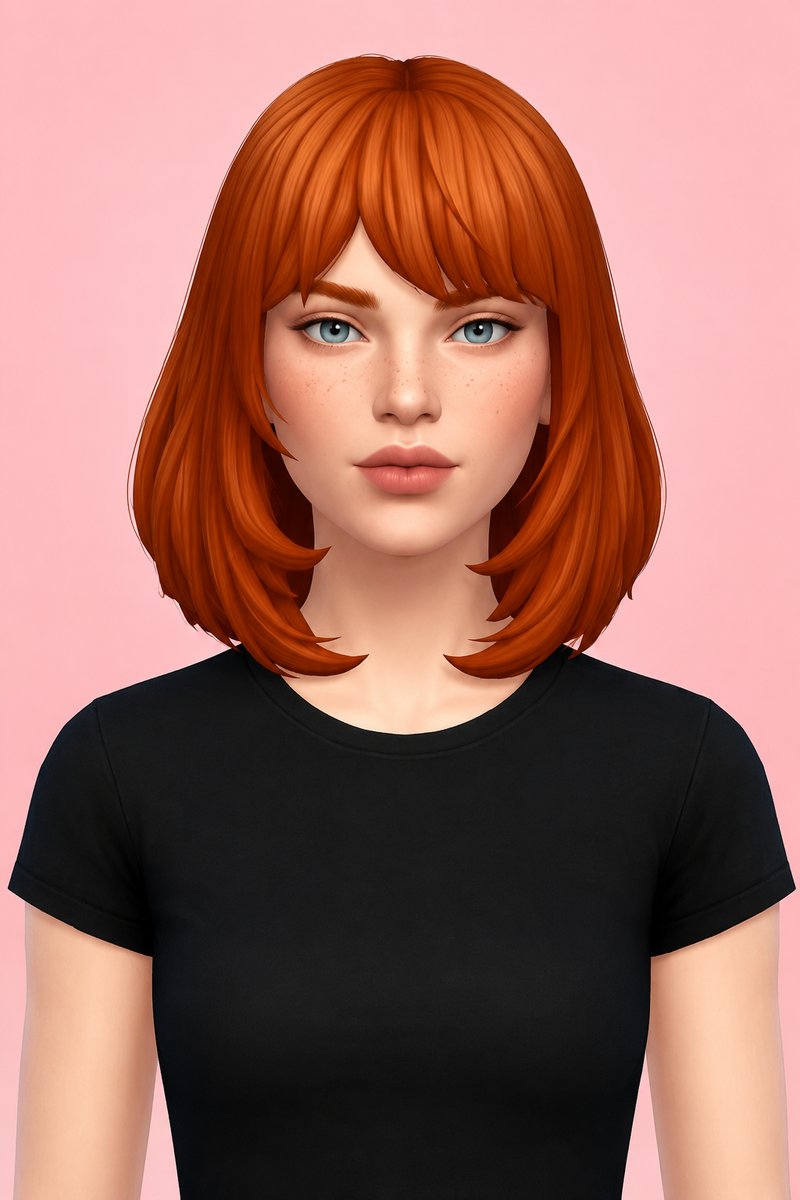 Ashley Hair custom content (CC) for Sims 4 by aharris00britney