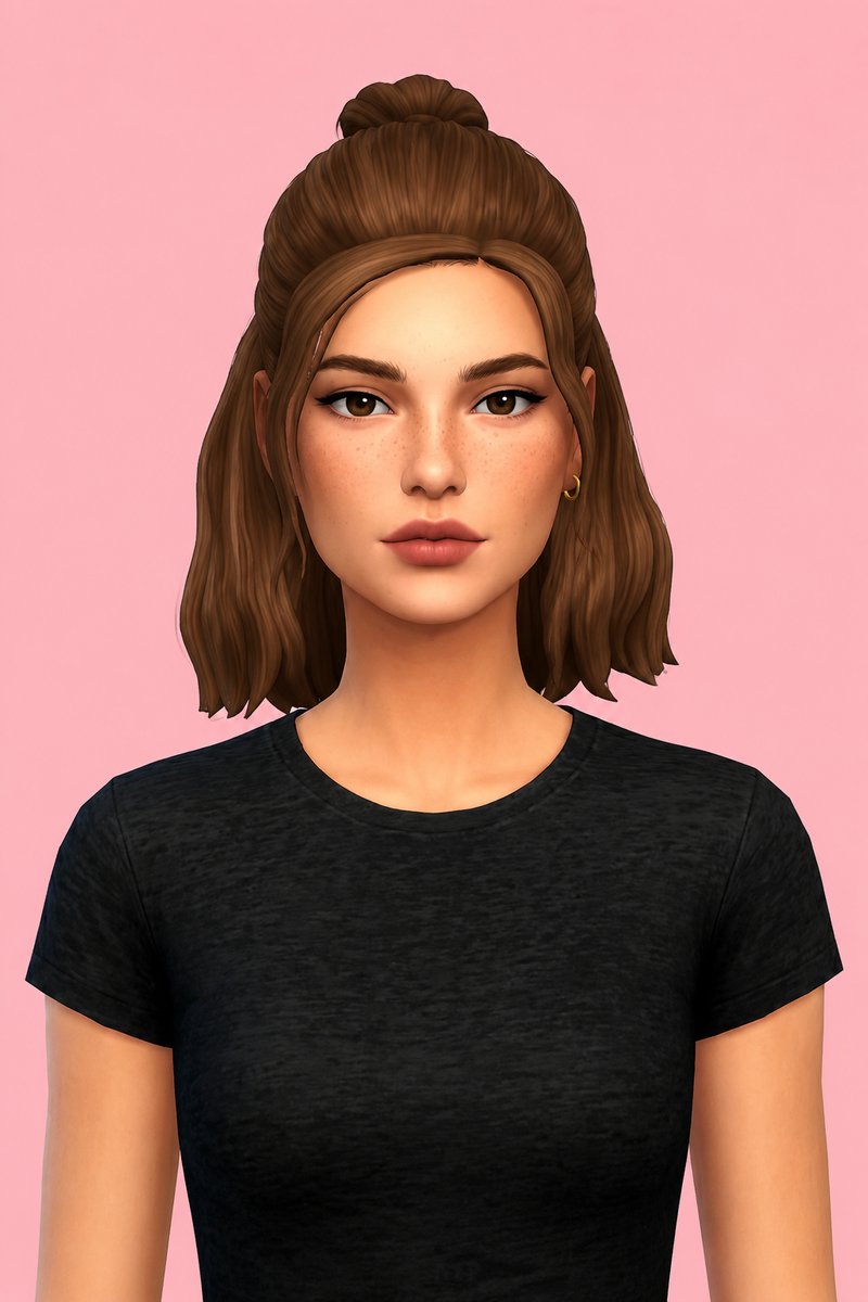 Ashley Hair custom content (CC) for Sims 4 by aharris00britney