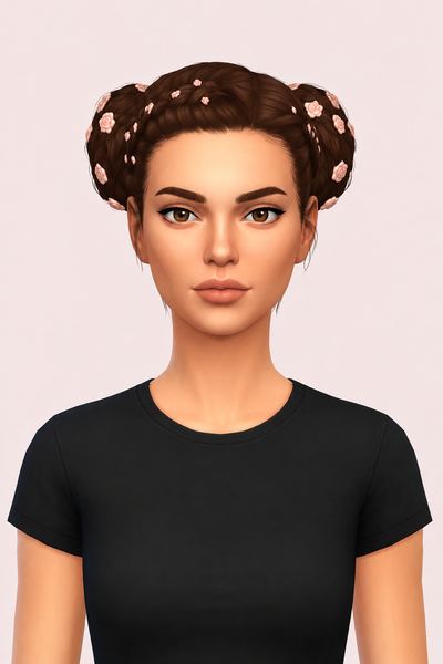 Ava Hair custom content (CC) for Sims 4 by aharris00britney