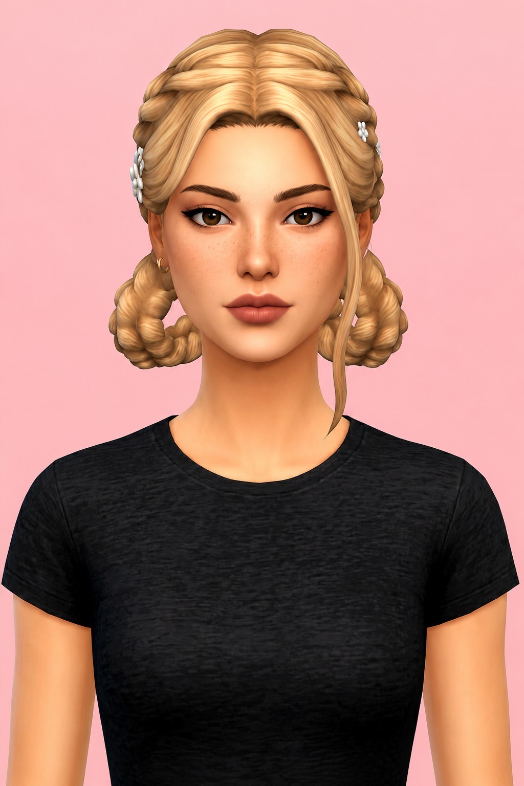 Ayaka Hair custom content (CC) for Sims 4 by aharris00britney