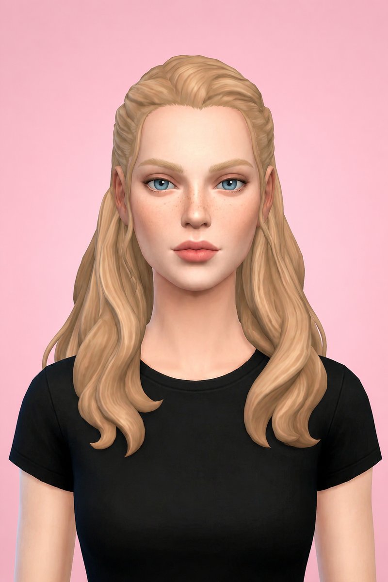 Becca Hair custom content (CC) for Sims 4 by aharris00britney