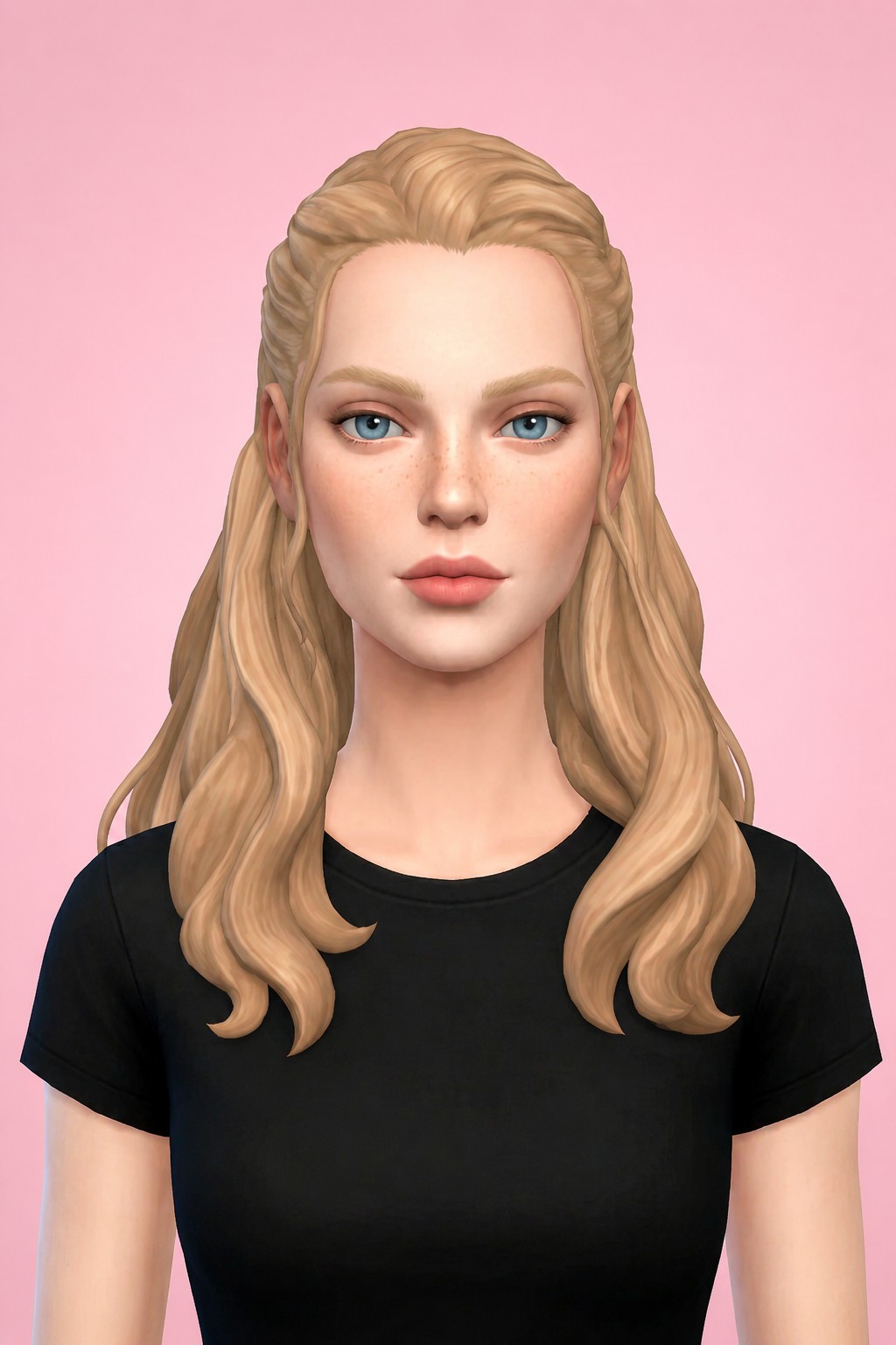 Becca Hair custom content (CC) for Sims 4 by aharris00britney