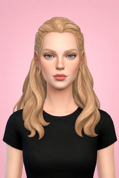 Becca Hair custom content (CC) for Sims 4 by aharris00britney