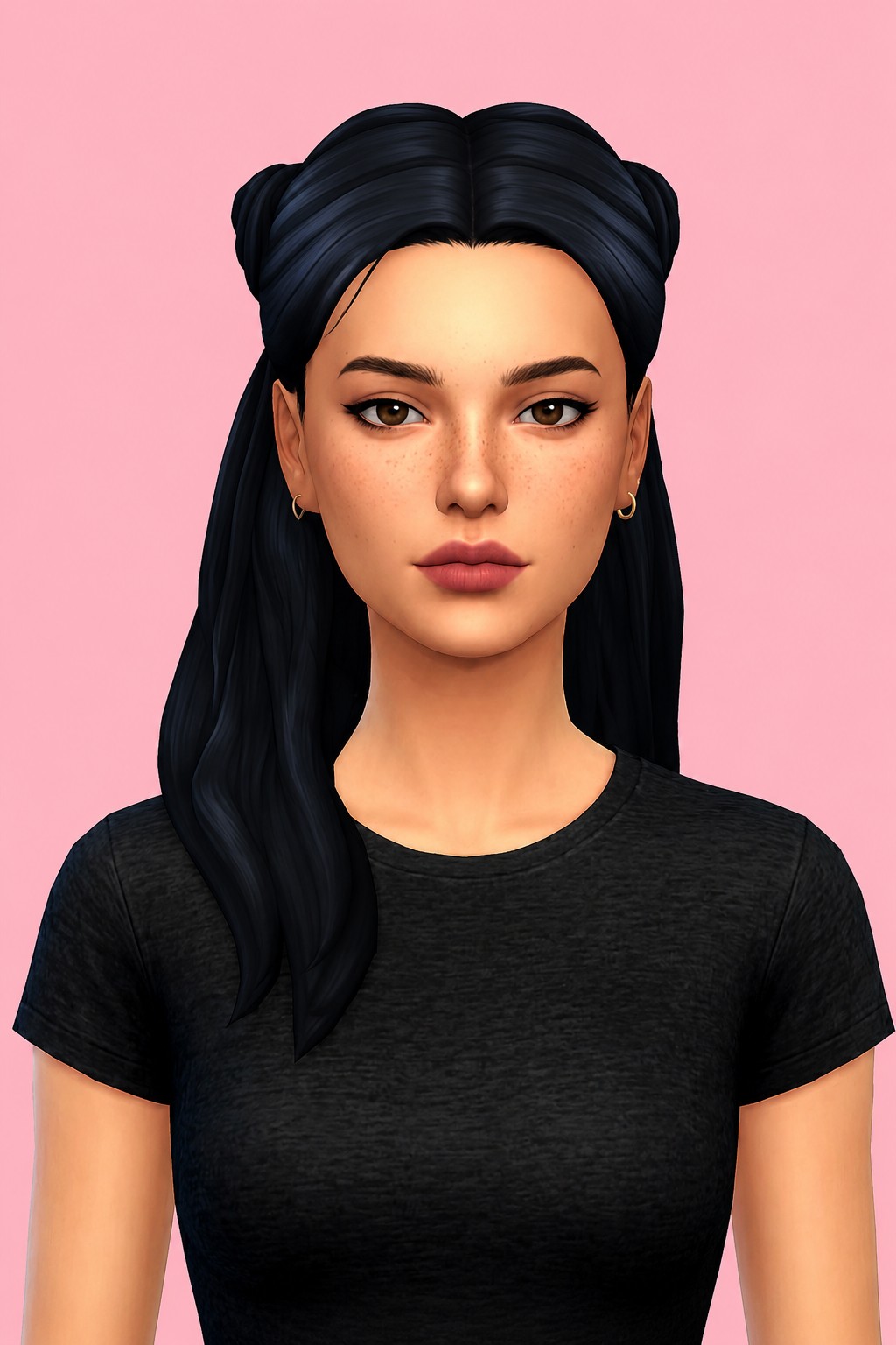 Belle Hair custom content (CC) for Sims 4 by aharris00britney