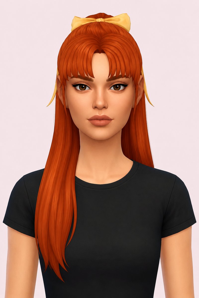 Blossom Hair custom content (CC) for Sims 4 by aharris00britney