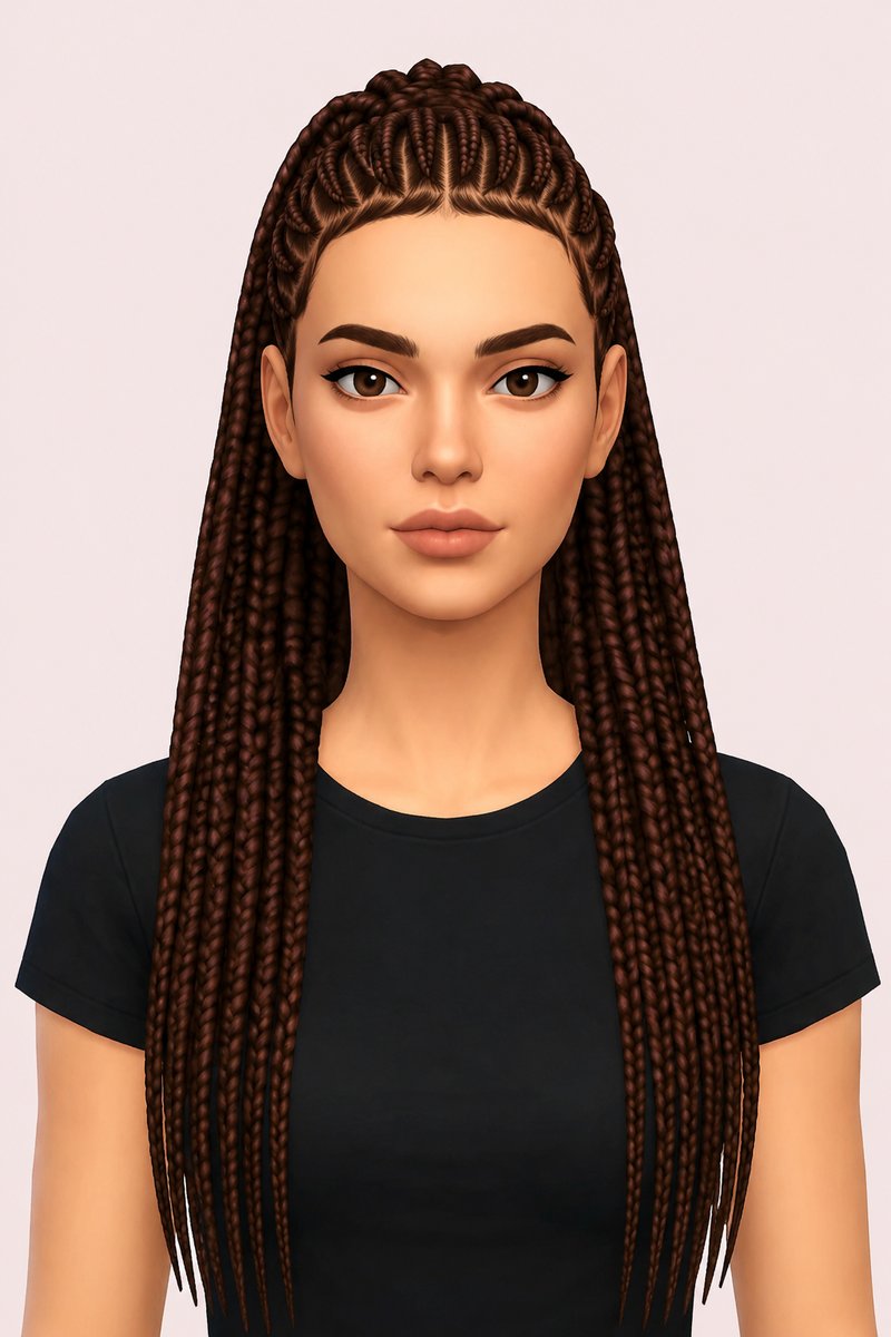 Brenda Hair custom content (CC) for Sims 4 by aharris00britney