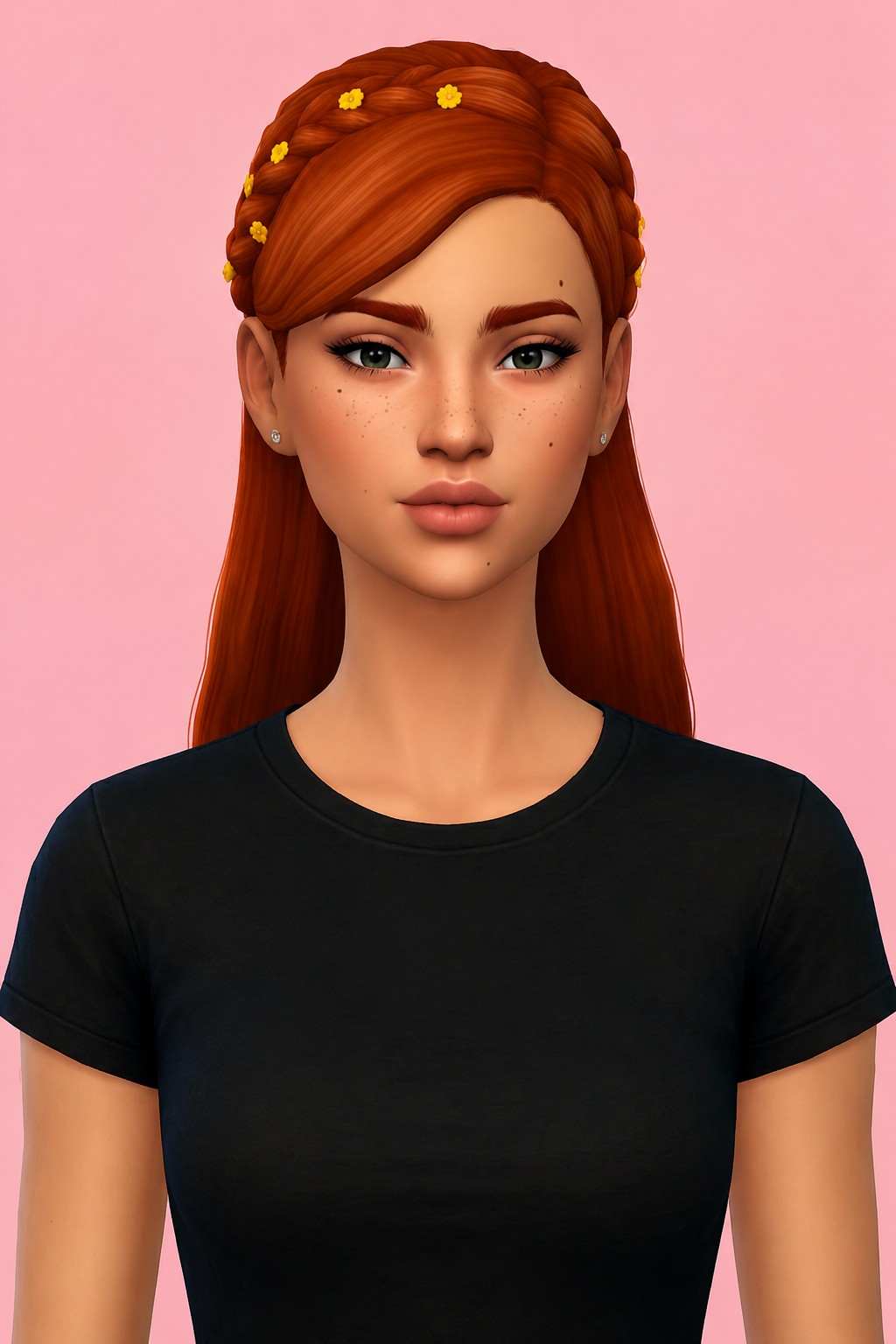 Briana Hair custom content (CC) for Sims 4 by aharris00britney