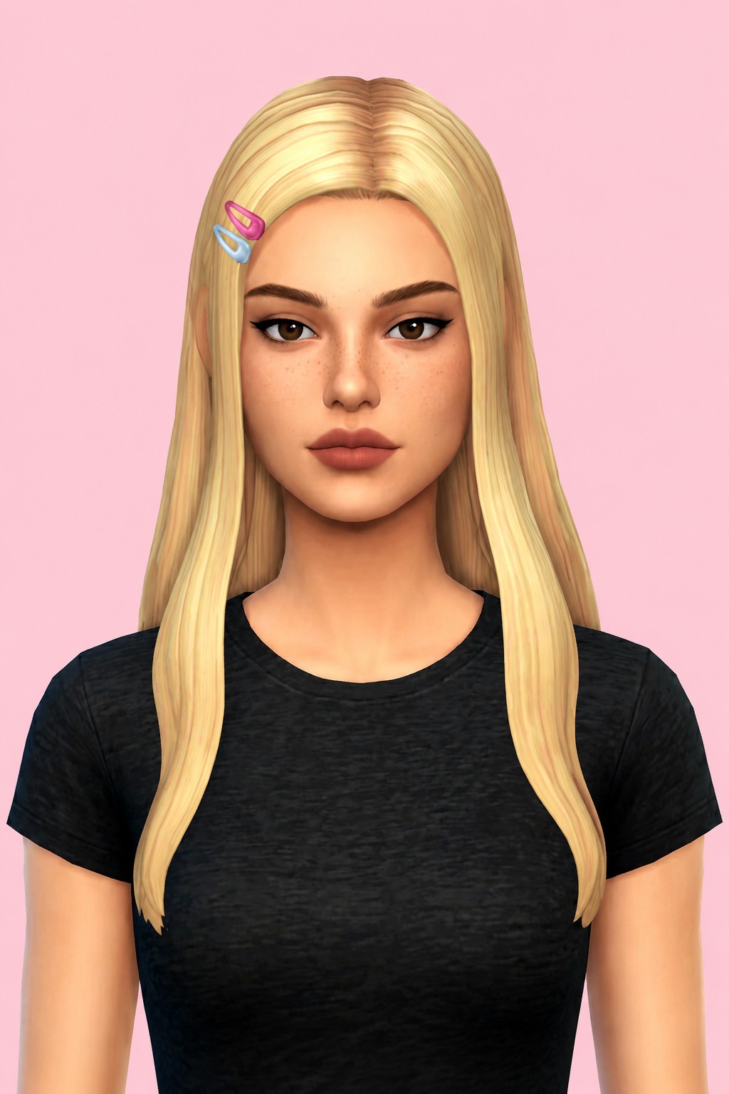 Carmen Hair custom content (CC) for Sims 4 by aharris00britney