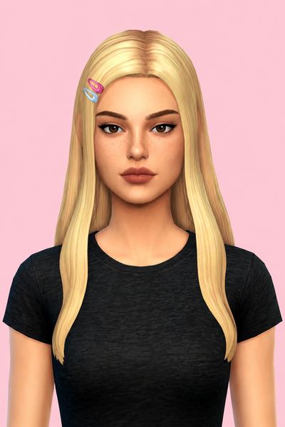 Carmen Hair custom content (CC) for Sims 4 by aharris00britney