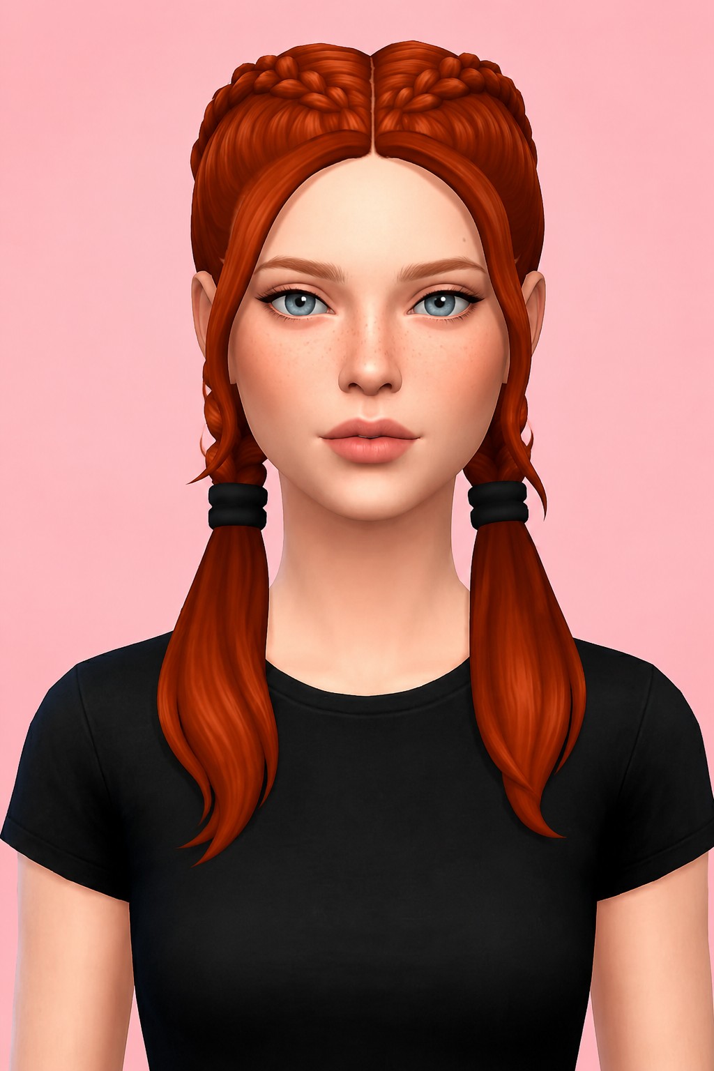 Caroline Hair custom content (CC) for Sims 4 by aharris00britney