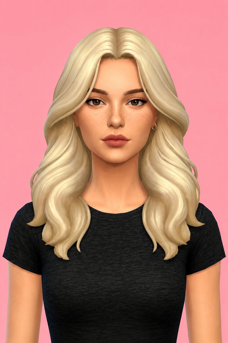Carrie Hair custom content (CC) for Sims 4 by aharris00britney