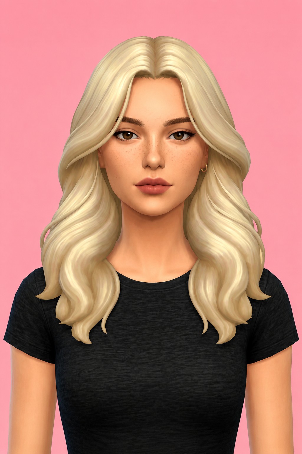 Carrie Hair custom content (CC) for Sims 4 by aharris00britney