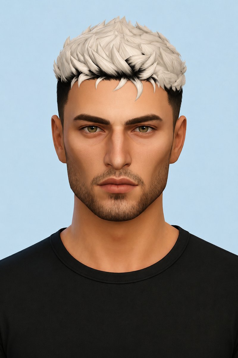 Chris Hair custom content (CC) for Sims 4 by aharris00britney
