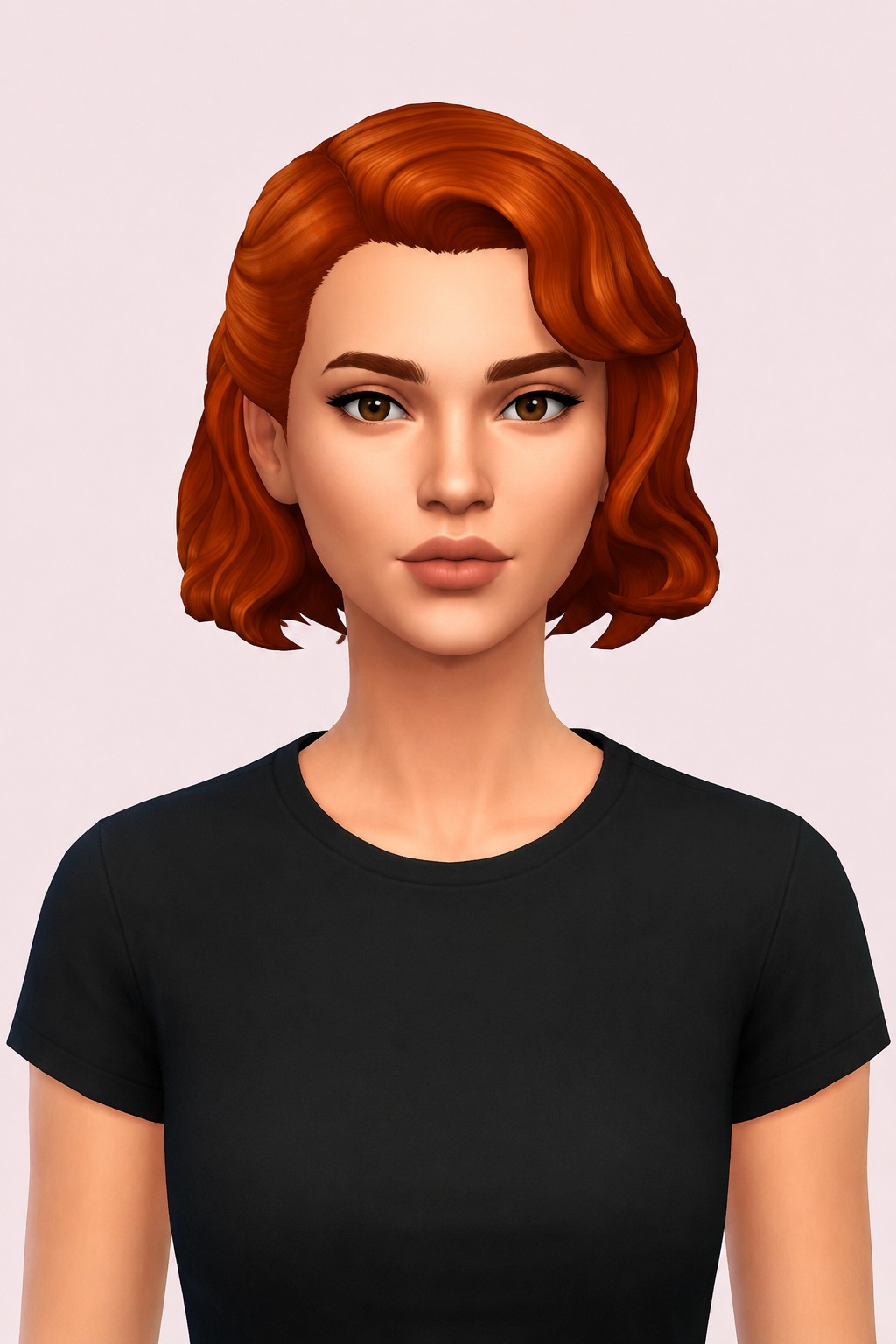 Clementine Hair custom content (CC) for Sims 4 by aharris00britney