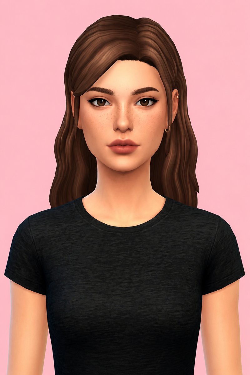 Dakota Hair custom content (CC) for Sims 4 by aharris00britney
