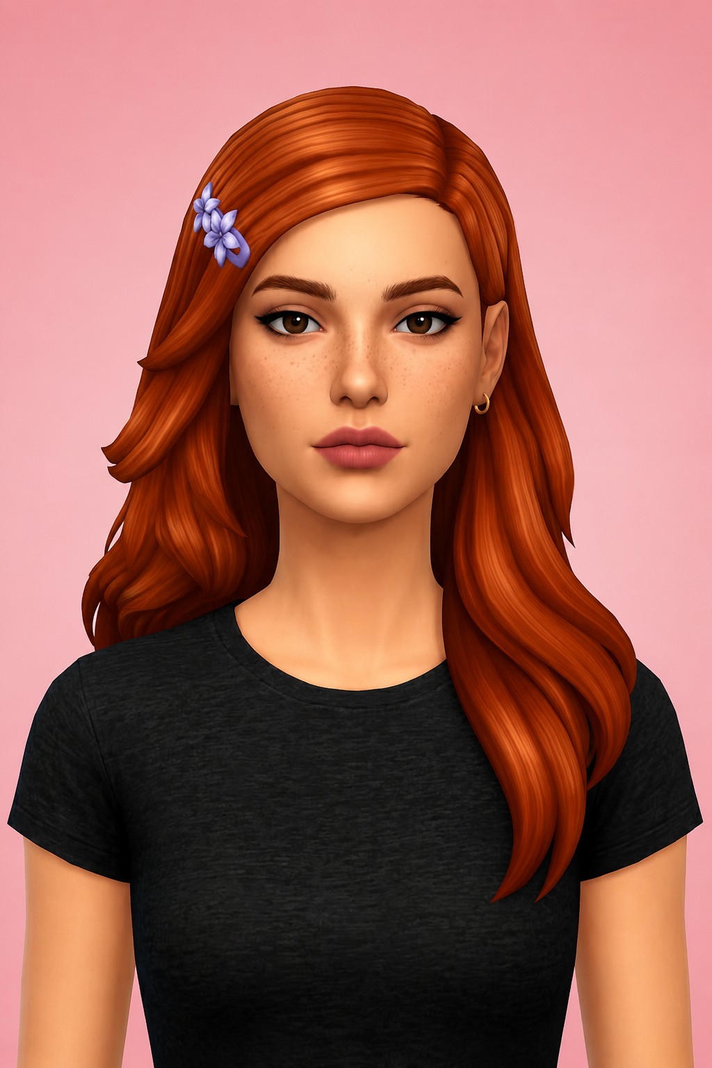 Daphne Hair custom content (CC) for Sims 4 by aharris00britney