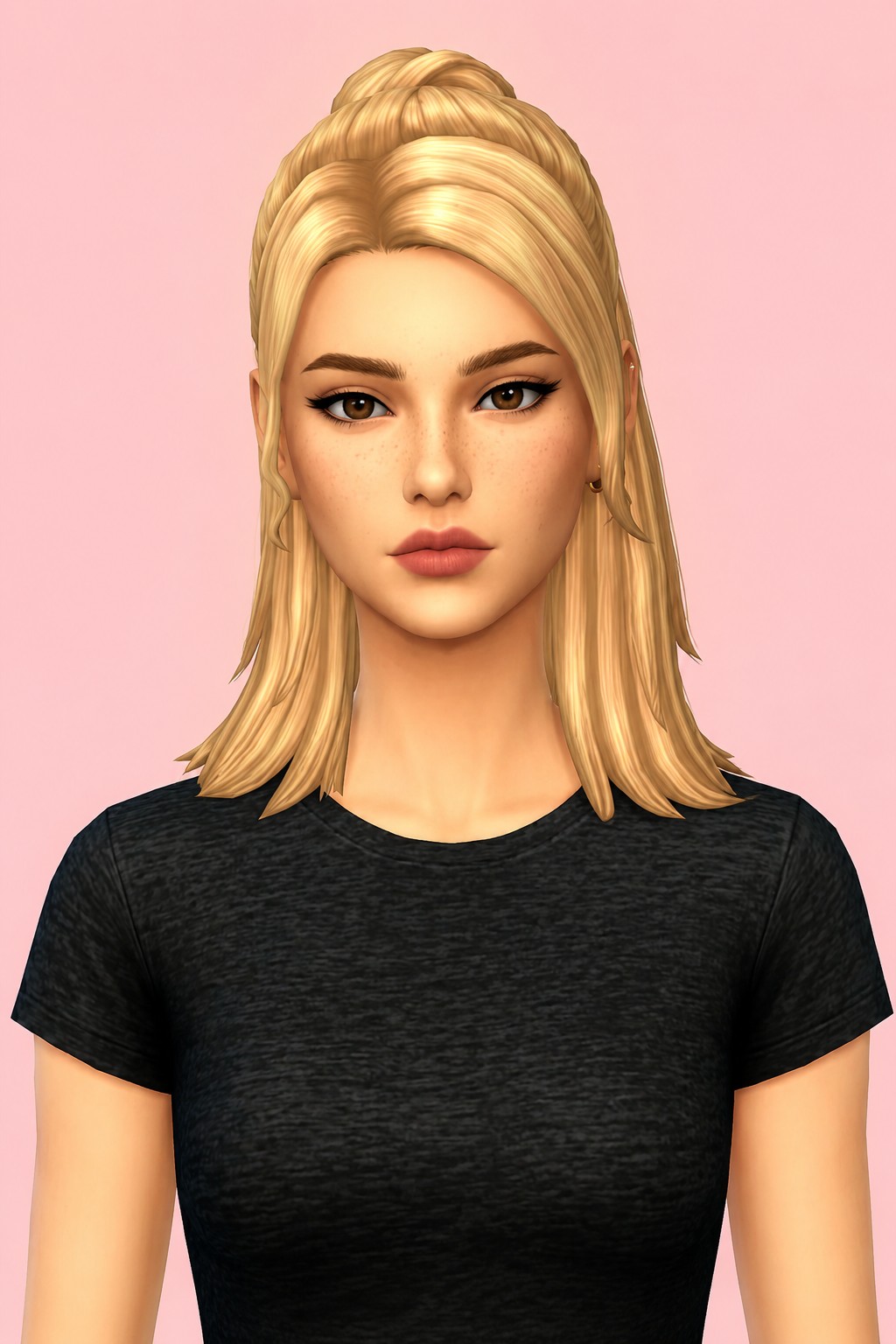 Demi Hair custom content (CC) for Sims 4 by aharris00britney